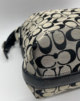 Coach Grey Signature Canvas Hobo Shoulder Bag F16538