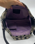 Coach Grey Signature Canvas Hobo Shoulder Bag F16538