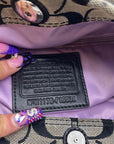 Coach Grey Signature Canvas Hobo Shoulder Bag F16538