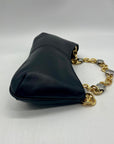 Arezzo Black Leather Shoulder Bag