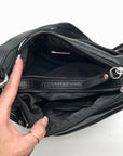 Giani Bernini Black Faux Leather Hobo Bag
