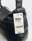 Giani Bernini Black Faux Leather Hobo Bag