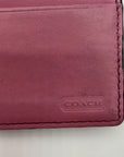 Coach Black Leather Madison Slim Envelope Trifold Wallet