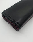 Coach Black Leather Madison Slim Envelope Trifold Wallet