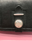 Coach Black Leather Madison Slim Envelope Trifold Wallet