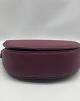 Kedzie Burgundy Faux Leather Crossbody Shoulder Bag