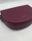 Kedzie Burgundy Faux Leather Crossbody Shoulder Bag