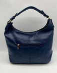 Marilyn Monroe Navy Blue Faux Leather Hobo Bag