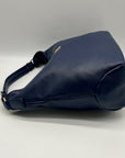 Marilyn Monroe Navy Blue Faux Leather Hobo Bag