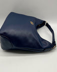 Marilyn Monroe Navy Blue Faux Leather Hobo Bag