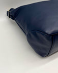 Marilyn Monroe Navy Blue Faux Leather Hobo Bag