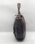 Brahmin Brown Leather Hobo Shoulder Bag