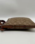 Coach Brown Signature North/South Crossbody Bag
