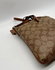 Coach Brown Signature North/South Crossbody Bag
