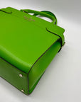 Kate Spade Bright Green Saffiano Leather Staci Satchel Bag