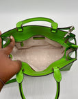Kate Spade Bright Green Saffiano Leather Staci Satchel Bag