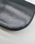 MMs Brands Black Faux Leather Clutch Bag