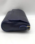 Portland Leather Goods Dark Blue Leather Crossbody Bag