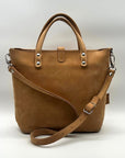 Sanumi Camel Leather Tote Bag