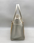 I.N.C. International Concepts Vanilla Straw Caitii Medium Satchel Bag