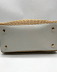 I.N.C. International Concepts Vanilla Straw Caitii Medium Satchel Bag