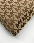 Michael Kors Khaki Canvas Monogram Tote Bag
