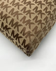 Michael Kors Khaki Canvas Monogram Tote Bag