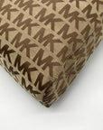 Michael Kors Khaki Canvas Monogram Tote Bag