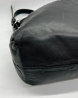 Franklin Covey Black Leather Veronica Shoulder Bag