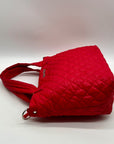 Nautica Red Quilted Satchel Crossbody Tote Bag
