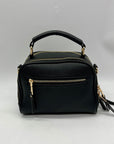 Madison West Black Leather Crossbody Bag