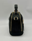 Madison West Black Leather Crossbody Bag