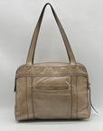 Hobo Gray leather Shoulder Bag