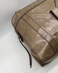Hobo Gray leather Shoulder Bag