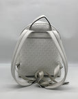 Michael Kors Optic White Coated Canvas Bex Medium Backpack