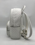 Michael Kors Optic White Coated Canvas Bex Medium Backpack