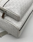 Michael Kors Optic White Coated Canvas Bex Medium Backpack
