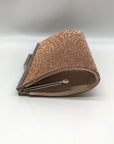 Nina Rose Gold Crystal Frame Clutch