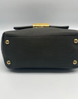 Salvatore Ferragamo Gray Pebbled Leather Gancio Crossbody