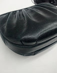 Judith Leiber Black Snakeskin Evening Convertible Crossbody Bag
