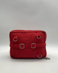 Baggallini Red Nylon Multi-Pocket Crossbody Bag