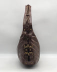 Betsy Johnson Brown Leather Ziplock Large Hobo Bag