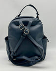 Style & Co Hudsonn Blue Faux Leather Backpack