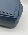 Style & Co Hudsonn Blue Faux Leather Backpack