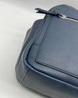 Style & Co Hudsonn Blue Faux Leather Backpack