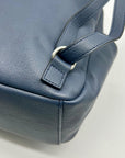 Style & Co Hudsonn Blue Faux Leather Backpack