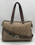 Coach Brown Monogram Coated Canvas Penelope Satchel Bag F16119