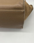 Vera Pelle Brown Leather & Suede Satchel Bag
