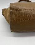 Vera Pelle Brown Leather & Suede Satchel Bag