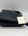 Anne Klein Black Faux Leather Pocket Tote Bag